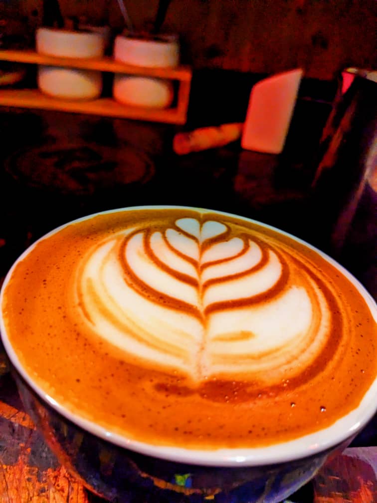 Coffee preparation at Heroes Coffee