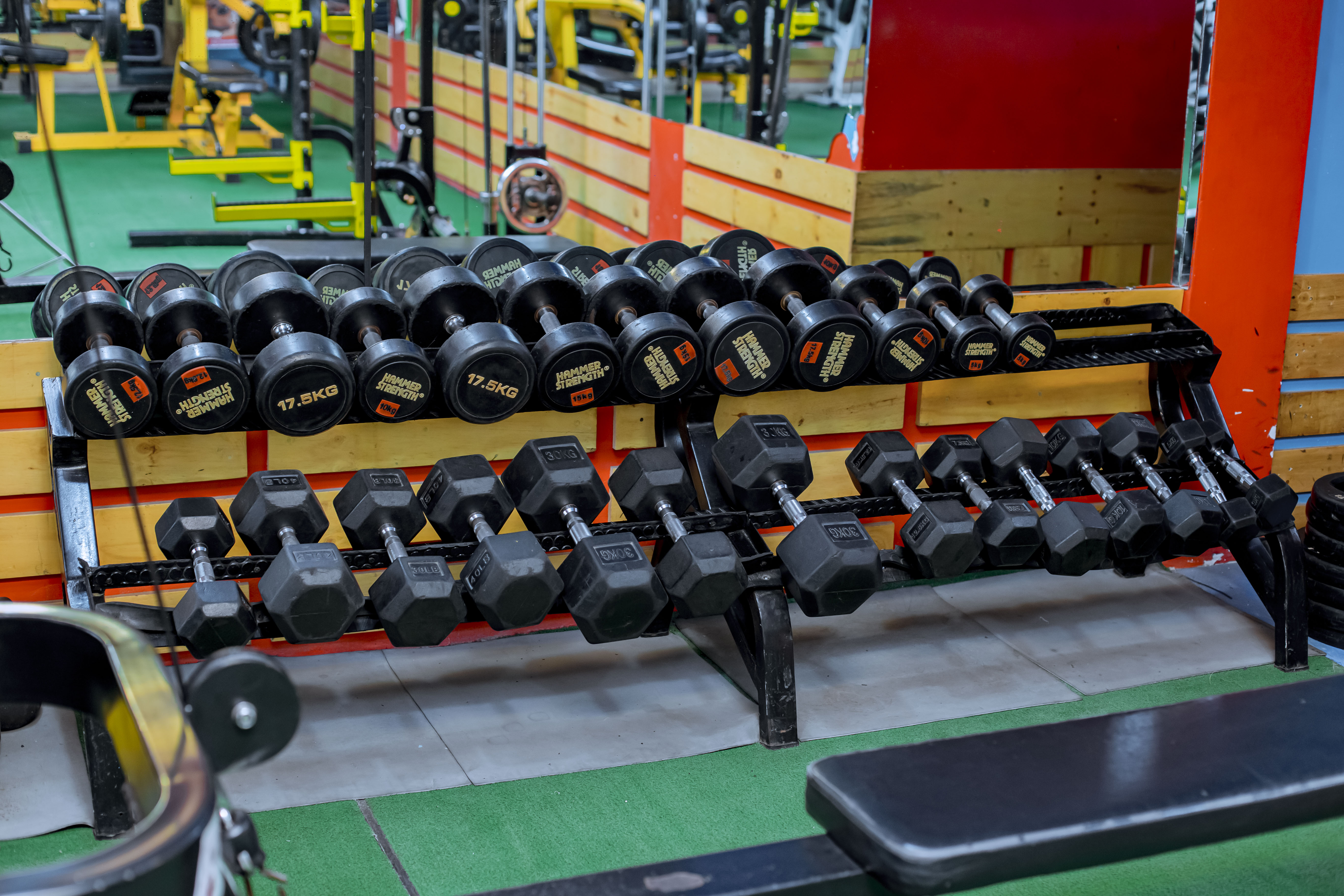 Strength training at Heroes Gym